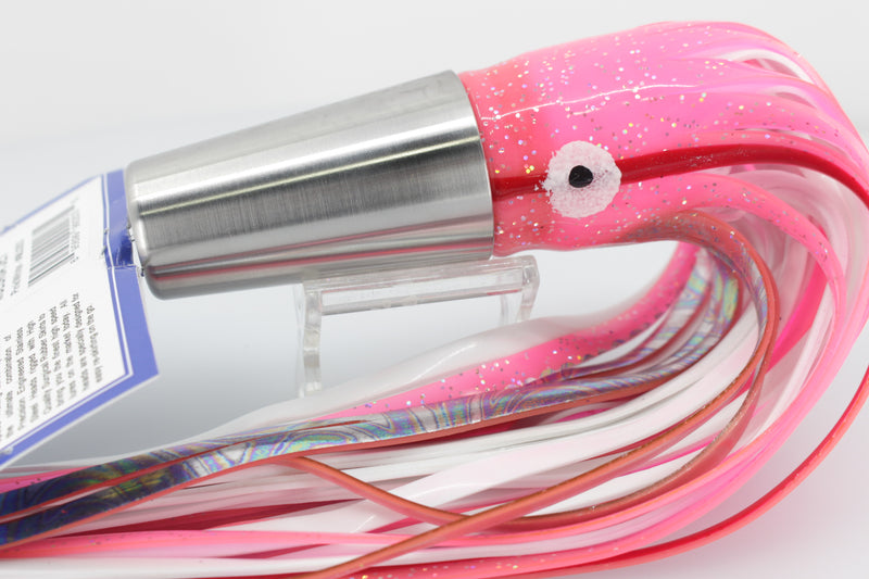 Diamond Fishing Chrome Hi-Speed Molokai Jet 10" 19oz Skirted Pink-White