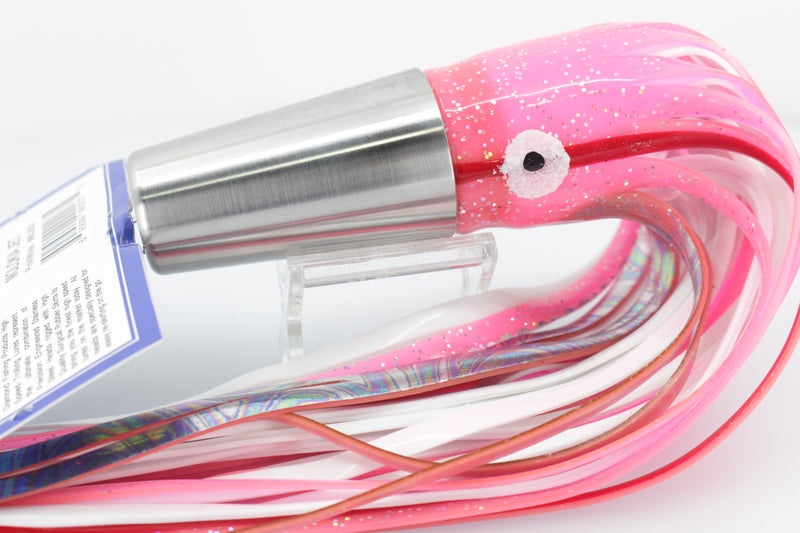 Diamond Fishing Chrome Hi-Speed Molokai Jet 10" 19oz Skirted Pink-White