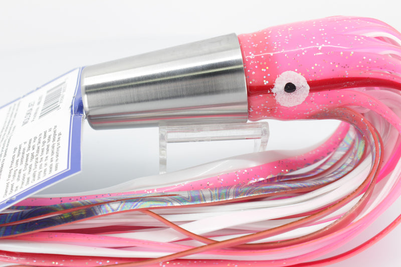 Diamond Fishing Chrome Hi-Speed Molokai Jet 10" 19oz Skirted Pink-White