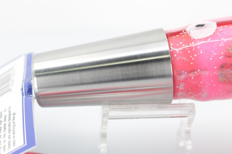 Diamond Fishing Chrome Hi-Speed Molokai Jet 10" 19oz Skirted Pink-White