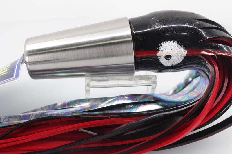 Diamond Fishing Chrome Hi-Speed Molokai Jet 10" 19oz Skirted Black-Red