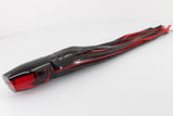 Moyes Lures Red Mirror Black Back Small Plunger 9" 5oz Skirted