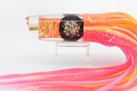 Ganku Lures Orange-Pink MOP Rainbow Salt & Pepper Eyes Plunger 12" 7.5oz Skirted