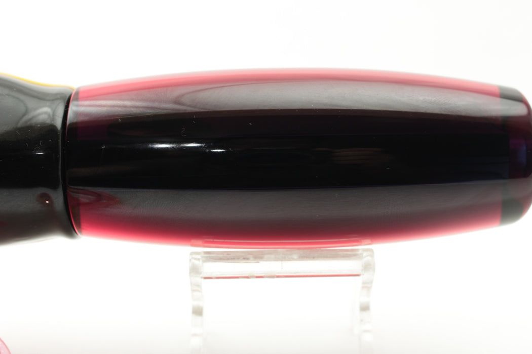 Moyes Lures Red Mirror Black Back Large Wave Killer 14" 13oz Skirted