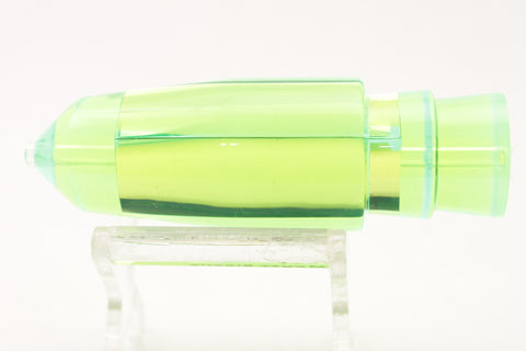 Moyes Lures Lumo Lime Green Mirrored Sicario Bullet 8" 4oz