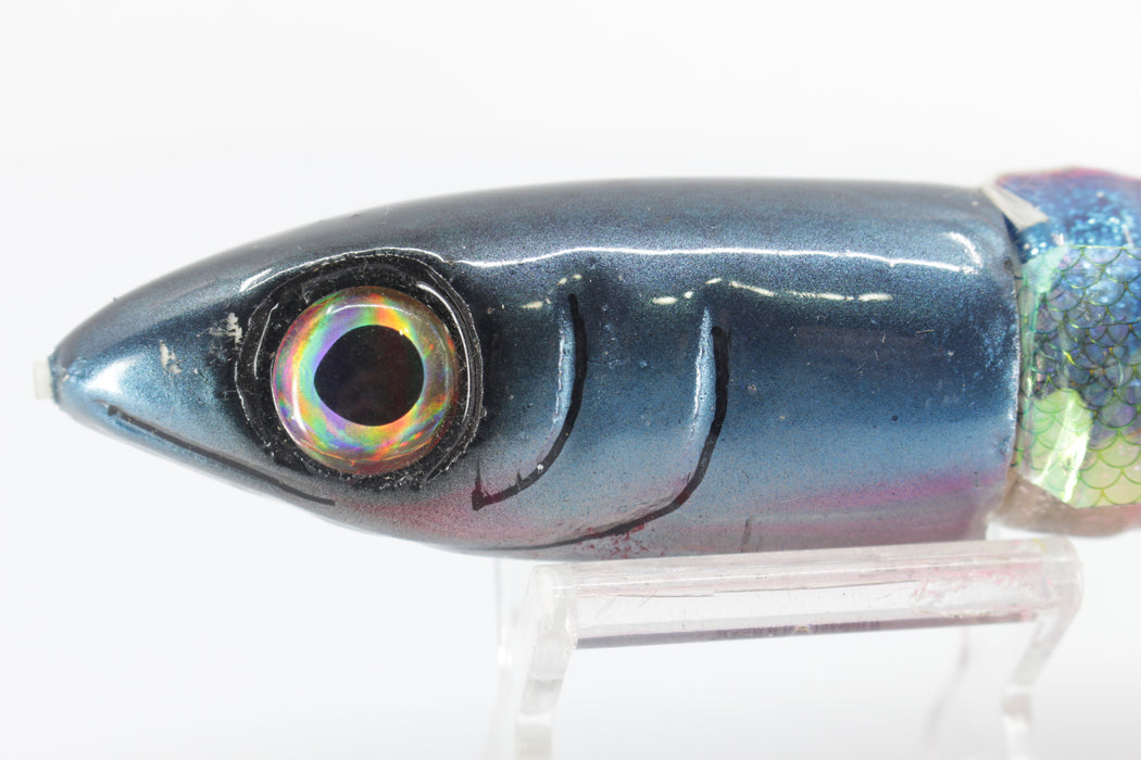 Tsutomu Lures Black-Blue-Silver Non-Jetted Kona Dragon 9"+ 9oz New Pre-Owned