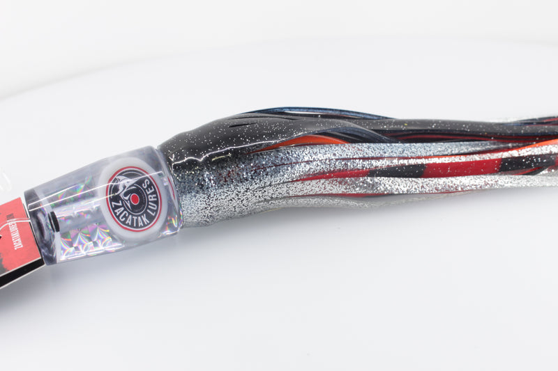 Zacatak Lures Clear Rainbow Scale Medium Sprocket 9" 4.5oz Skirted Redbait