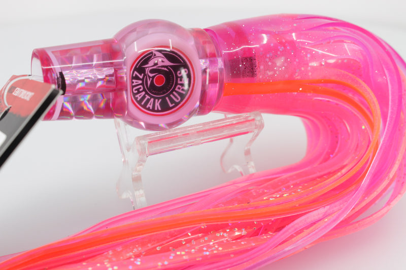 Zacatak Lures Pink Rainbow Scale Medium Fatso 9" 4.7oz Skirted Pink Howler