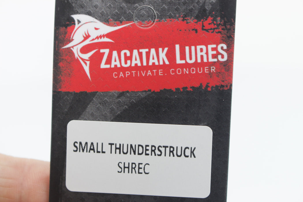 Zacatak Lures Purple Rainbow Scale Small Thunderstruck 7" 2.8oz Skirted Shrec