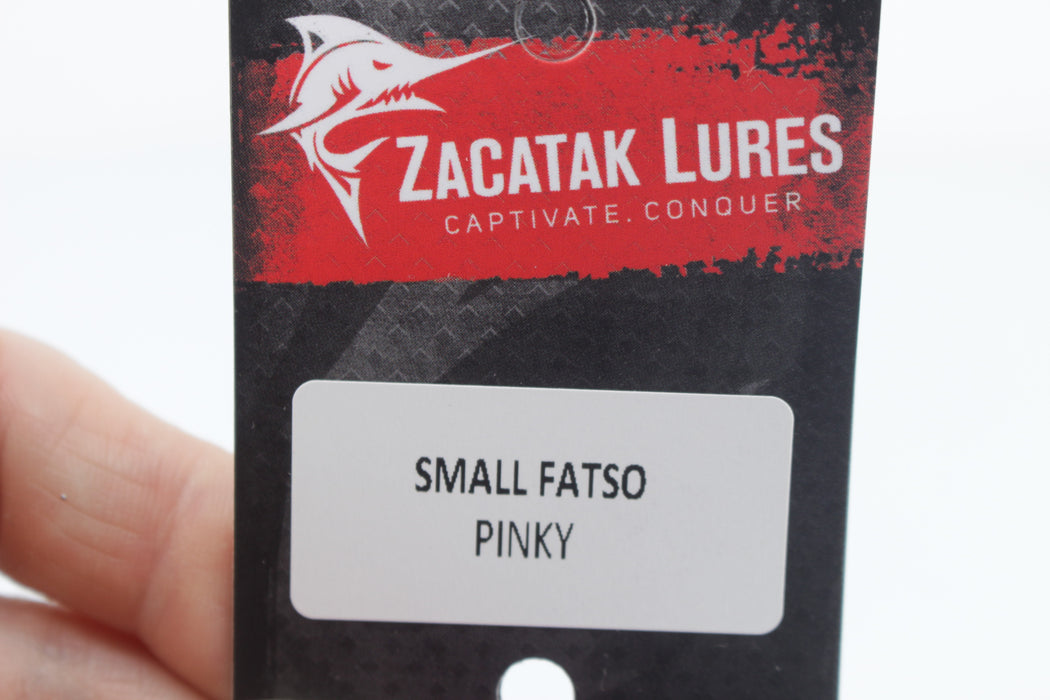 Zacatak Lures Pink Rainbow Scale Small Fatso 7" 2.4oz Skirted Pinky
