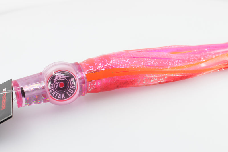 Zacatak Lures Pink Rainbow Scale Small Fatso 7" 2.4oz Skirted Pinky