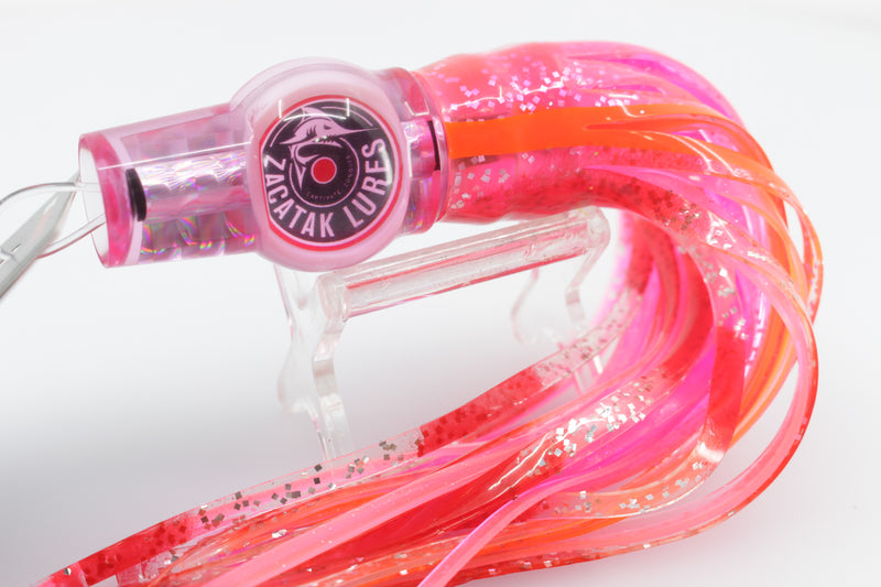Zacatak Lures Pink Rainbow Scale Small Fatso 7" 2.4oz Skirted Pinky