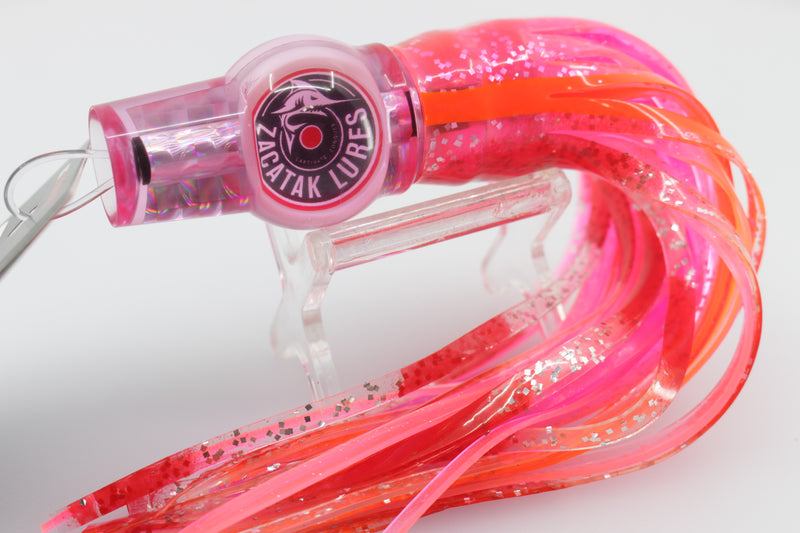 Zacatak Lures Pink Rainbow Scale Small Fatso 7" 2.4oz Skirted Pinky