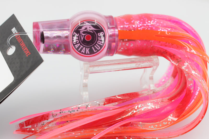 Zacatak Lures Pink Rainbow Scale Small Fatso 7" 2.4oz Skirted Pinky