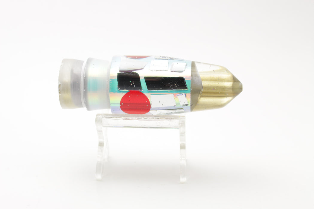 Tanigawa Lures Rainbow Cracked Glass 2-Hole Bullet 9"+ 8oz EZ-K