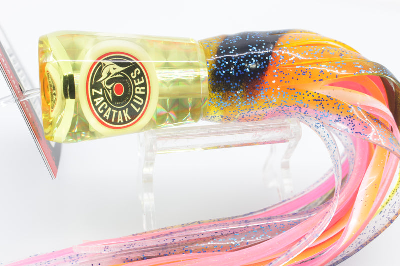 Zacatak Lures Yellow Rainbow Scale Small Vamp 7" 2.3oz Skirted Light Yellowtail