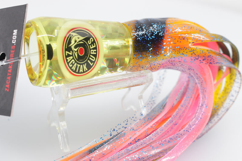Zacatak Lures Yellow Rainbow Scale Small Vamp 7" 2.3oz Skirted Light Yellowtail