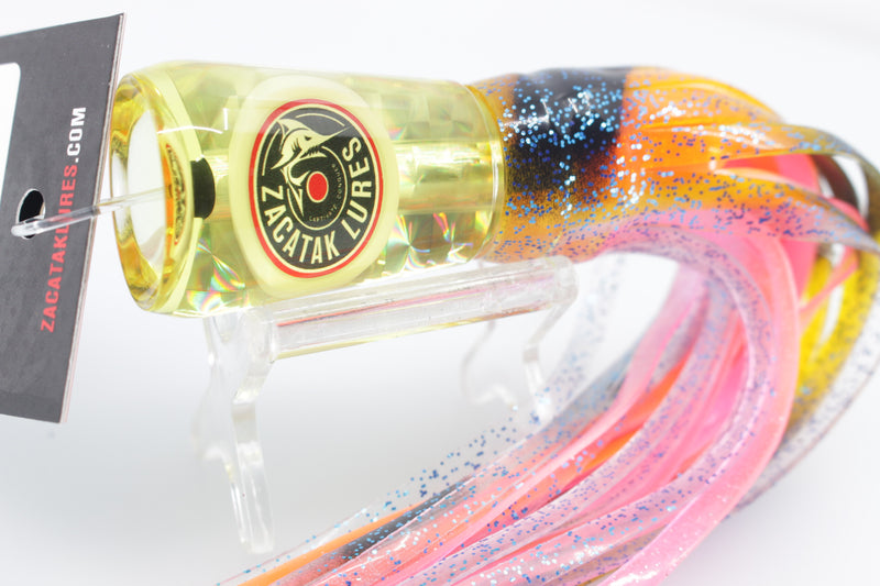 Zacatak Lures Yellow Rainbow Scale Small Vamp 7" 2.3oz Skirted Light Yellowtail