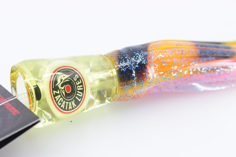 Zacatak Lures Yellow Rainbow Scale Small Vamp 7" 2.3oz Skirted Light Yellowtail
