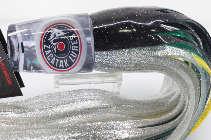 Zacatak Lures Clear Rainbow Scale Large Sprocket 12" 7.7oz Skirted Raging Ahi