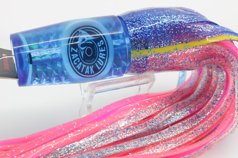 Zacatak Lures Blue Rainbow Scale Large Smoka 12" 8oz Skirted Blue Hawaii