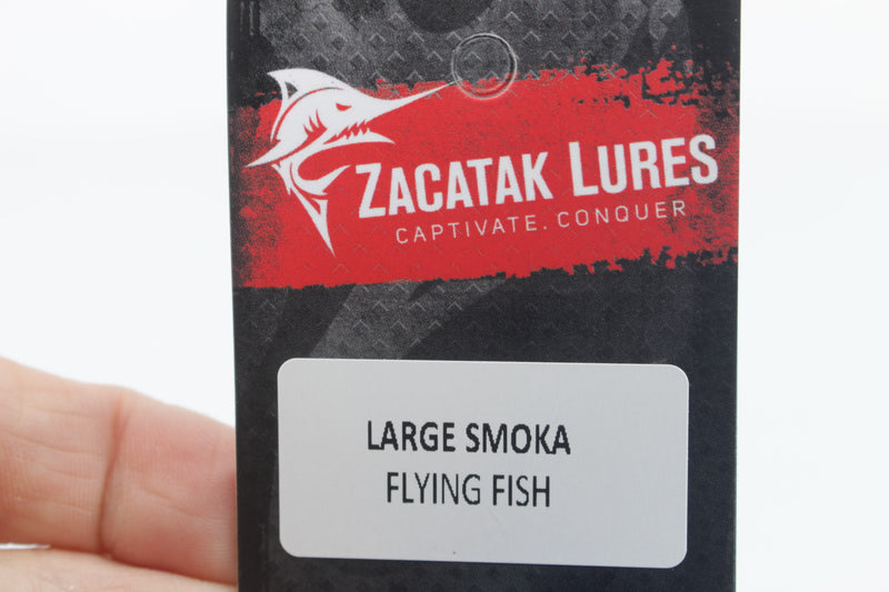 Zacatak Lures Blue Rainbow Scale Large Smoka 12" 8oz Skirted Flying Fish