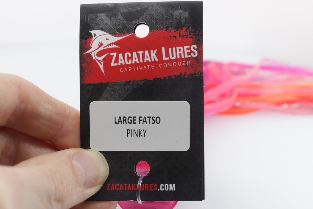 Zacatak Lures Pink Rainbow Scale Large Fatso 12" 6.7oz Skirted Pinky
