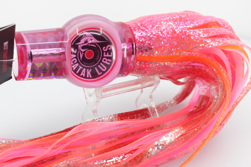 Zacatak Lures Pink Rainbow Scale Large Fatso 12" 6.7oz Skirted Hot Pinky