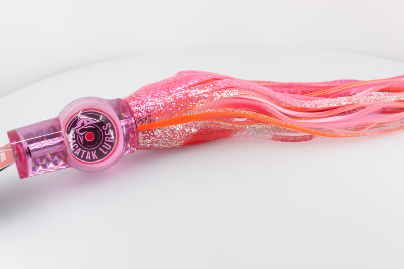 Zacatak Lures Pink Rainbow Scale Large Fatso 12" 6.7oz Skirted Hot Pinky