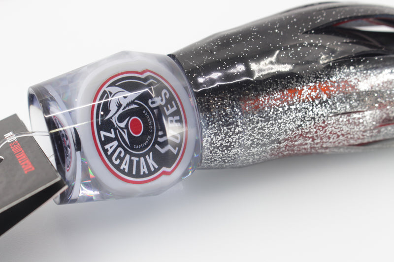 Zacatak Lures Red Rainbow Scale Large Roach 12" 6.5oz Skirted Redbait