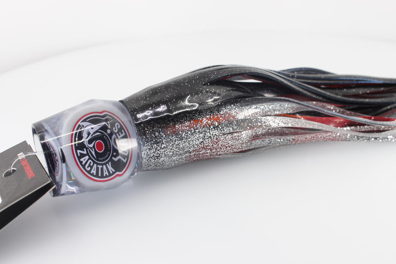 Zacatak Lures Red Rainbow Scale Large Roach 12" 6.5oz Skirted Redbait