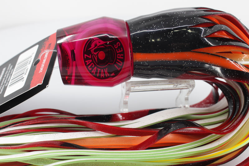 Zacatak Lures Red Rainbow Scale Large Roach 12" 6.5oz Skirted Tiger Wasp