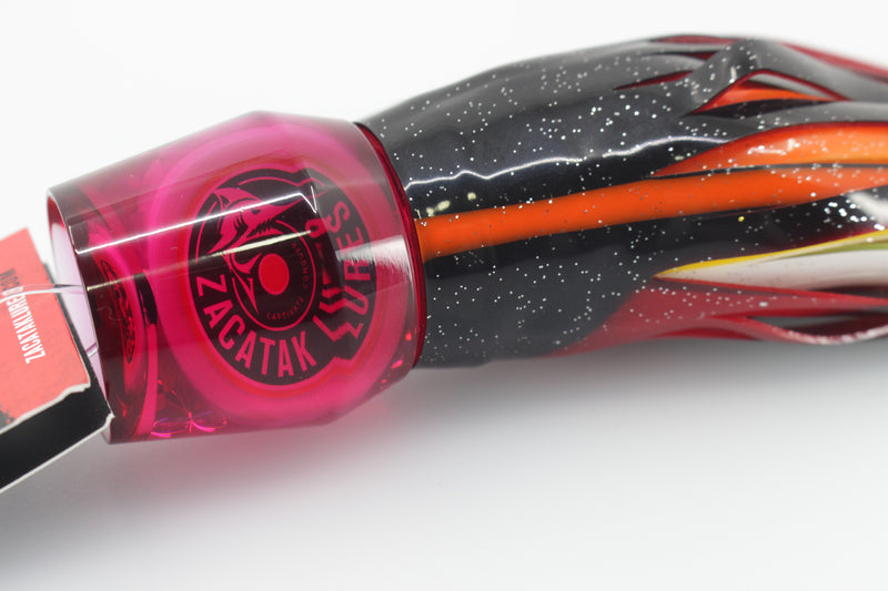 Zacatak Lures Red Rainbow Scale Large Roach 12" 6.5oz Skirted Tiger Wasp