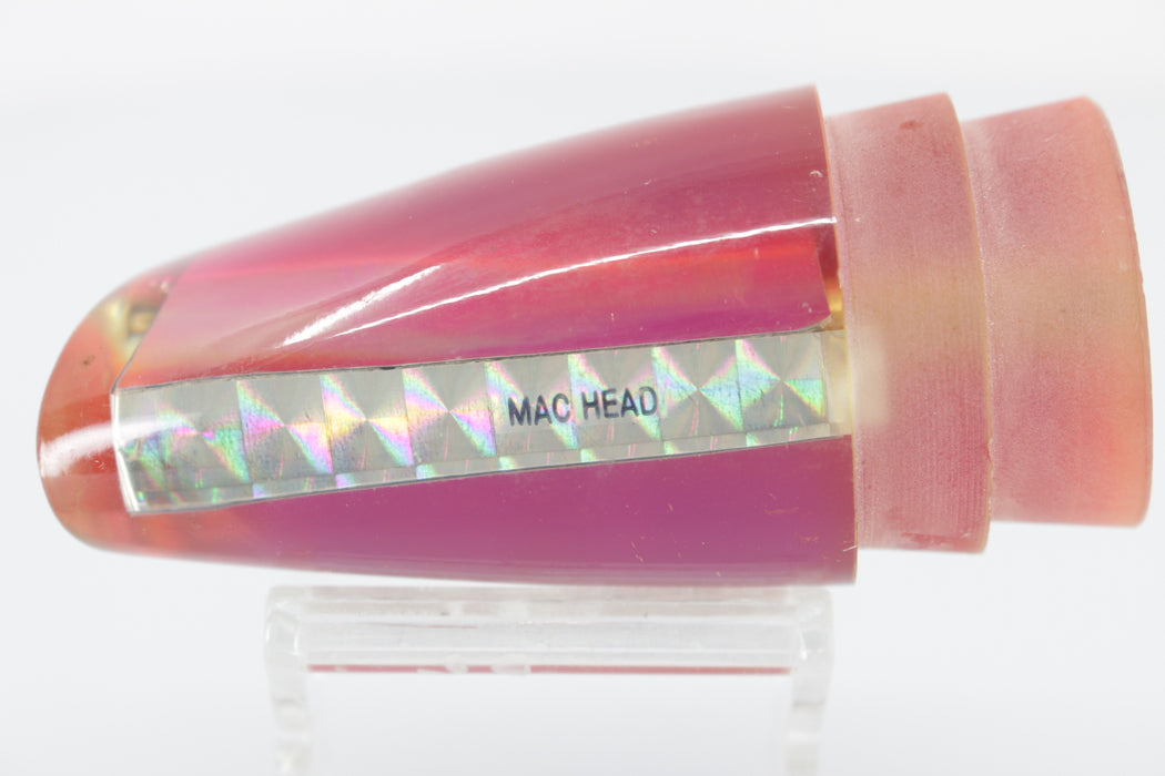 Yo-Zuri Lures RARE MIrrored Rainbow Akule Green-Pink Back Mac Head 12" 6oz