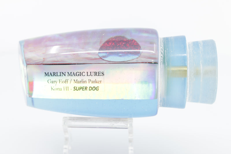 Marlin Magic Pink Awabi Shell Blue Back Red Eyes Super Dog 16" 12oz EZ-K