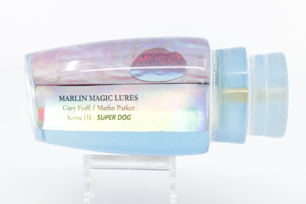 Marlin Magic Pink Awabi Shell Blue Back Red Eyes Super Dog 16" 12oz EZ-K