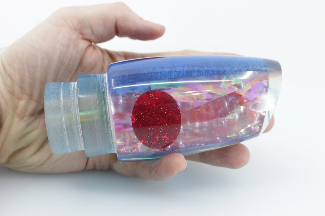 Marlin Magic Pink Awabi Shell Blue Back Red Eyes Super Dog 16" 12oz EZ-K