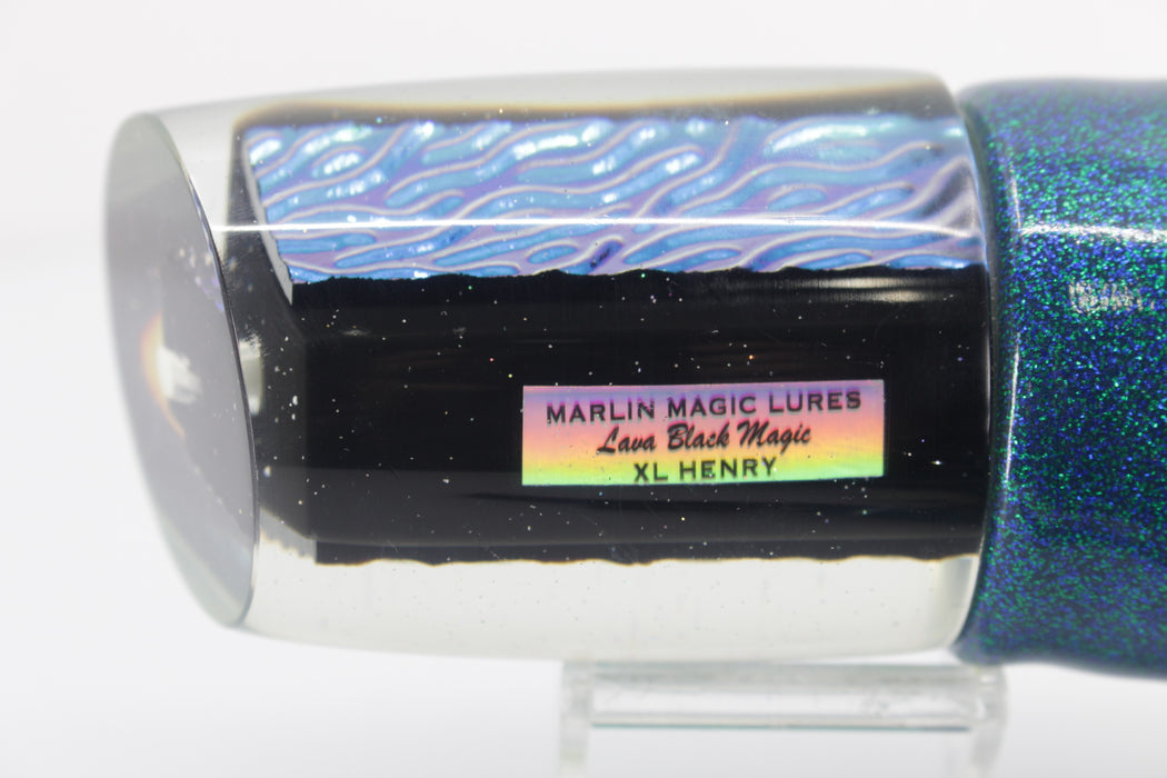 Marlin Magic Lures Turquoise-Akule Lava Black Magic XL Henry 16" 15oz Vinyl