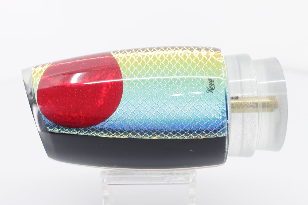 Koya Lures Rainbow Scale Black Pearl Large Poi Dog 16" 12oz EZ-K