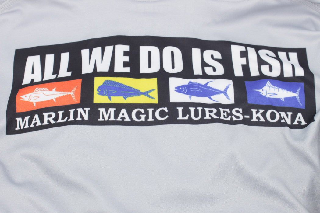 Marlin Magic All We Do Is Fish Performance Long-Sleeve Hoodie **Runs — GZ  Lures Big Game Supply