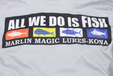 Marlin Magic "All We Do Is Fish" Performance Long-Sleeve Hoodie **Runs Size Small**