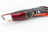 Coggin Lures Red Mirror Red Back Old Style Stick Swimmer 12" 8oz Skirted