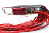 Coggin Lures Red Mirror Red Back Old Style Stick Swimmer 12" 8oz Skirted