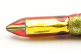 Coggin Lures Gold Rainbow Red-Orange Back Peanut Stick Bullet 5.5" 3oz