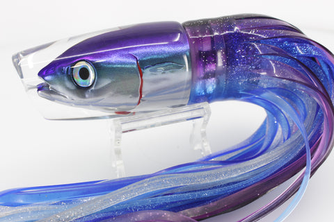 JB Signature Lures "Flying Fish" Purple-Blue-Silver Large Slasher 12" 8oz Skirted