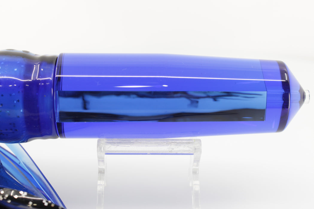 Moyes Lures Blue Mirrored XL Sicario Bullet 14" 13.5oz Skirted Blue Skipjack