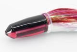 Moyes Lures Red Mirrored Black Back Sicario Bullet 8" 4.8oz Flashabou