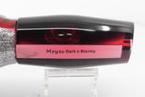 Moyes Lures Red Mirrored Black Back Dark-N-Stormy 14" 12.2oz Skirted