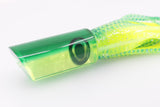 Moyes Lures Chartreuse MOP Green Back Medium Pipe Bomb 12" 7.5oz Skirted
