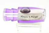 Moyes Lures White MOP Purple Back Small Plunger 9" 3oz